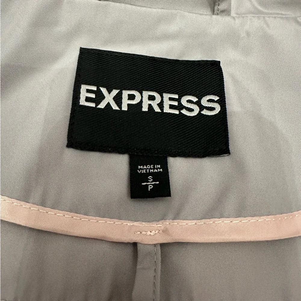 2014 Express Drawstring Utility Jacket in Light Gray Size Small Women’s